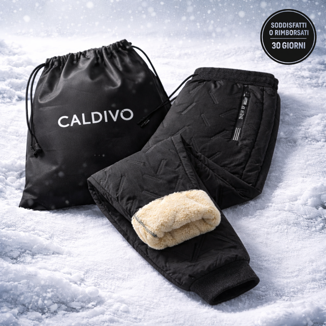 Pantalone termico foderato in pile